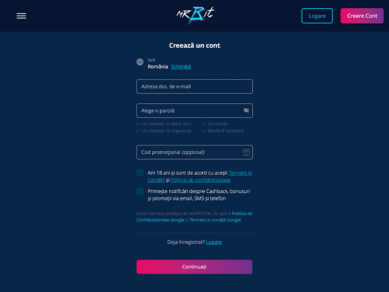 mr bit înregistrare
